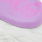 Preview: Wolkenteller oval 25cm - flieder / rosa / Marmor Effekt - matt